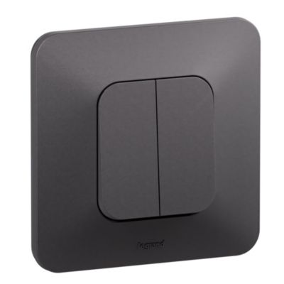 Double interrupteur ou va et vient Neptune bornes automatiques Legrand