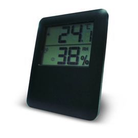 Thermomètre Hygromètre intérieur magnétique OTIO noir