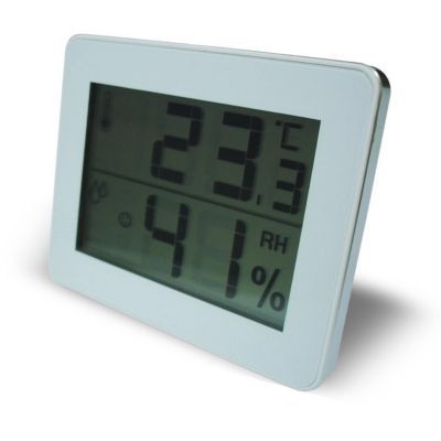Thermomètre / Hygromètre avec écran LCD OTIO blanc