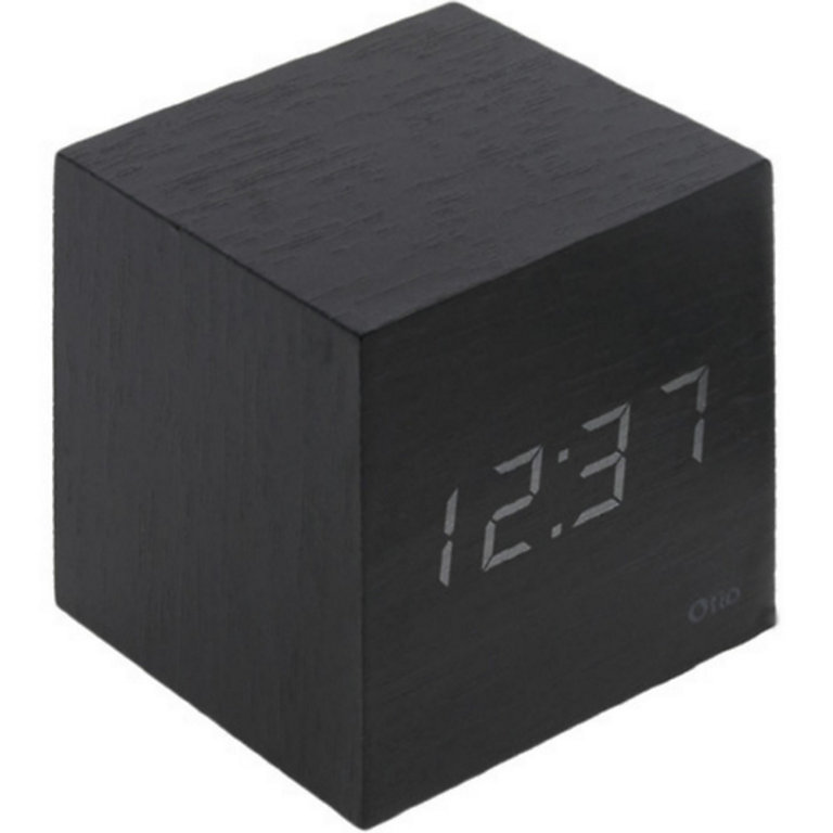 Thermomètre cube finition effet ébène Thermomètre cube finition effet ébène