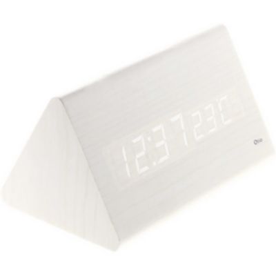 Thermomètre prisme finition blanc