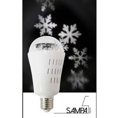 Image of Ampoule décorative LED Holidays Snowflake E27 4W RGB 3415770302112_CAFR