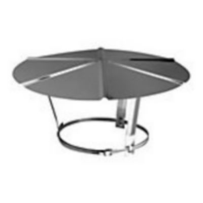 Chapeau aluminié réglable 80 à 125 mm Poujoulat