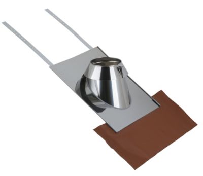 Solin inox ø150 mm, 30 à 45° Poujoulat - Poujoulat