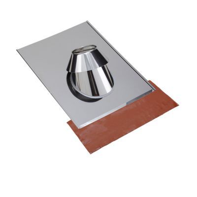 Solin en Inox 15 à 30° Tuile 130 mm SLCD Poujoulat