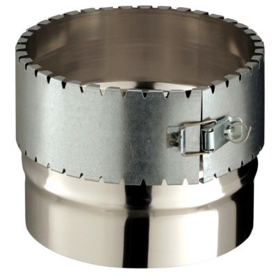 Raccord flexible conduit émaillé 150 / 130mm Poujoulat