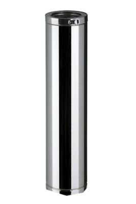 Elément droit en acier 1m Ø100 mm Poujoulat