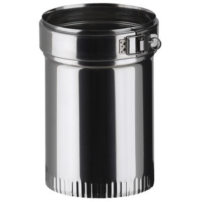 Raccord inox pour conduit émaillé 180-180 mm Poujoulat