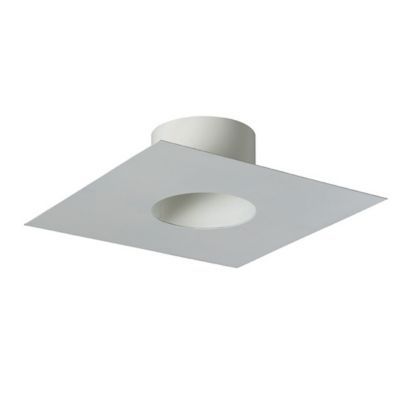 Plaque de finition tubage 20x20 150 EM Poujoulat blanc