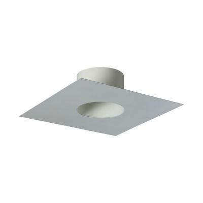 Plaque de finition tubage émaillé blanc ø 150 mm - Poujoulat