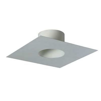 Plaque de finition tubage blanc ø80 mm Poujoulat