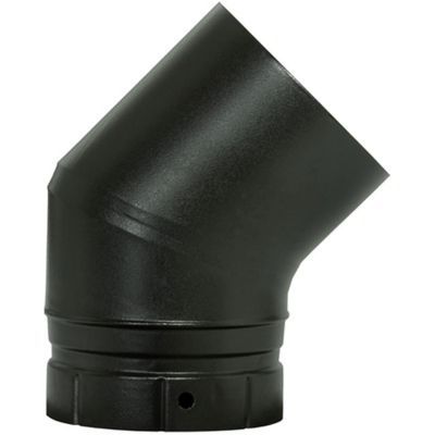 Coude émaillé segmenté Noir 45° x ø80 Poujoulat