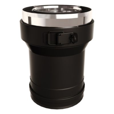 Réduction PGI Poujoulat noir ø100 à 80 mm - Poujoulat