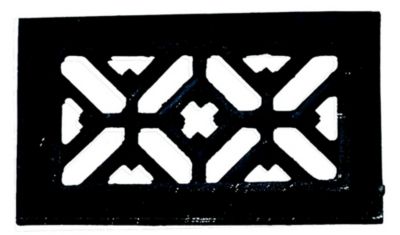 Grille de ventilation des cheminées fonte noir 125 x 70 mm DMO