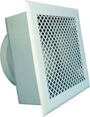 Bouche de soufflage d'air chaud 170 x 170 mm blanc DMO