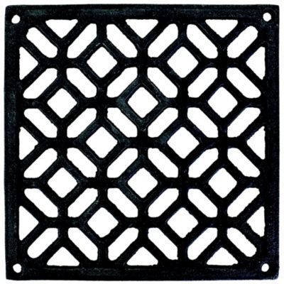 Grille de ventilation des cheminées fonte noir 150 x 150 mm DMO