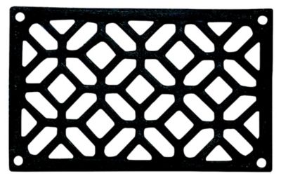 Grille de ventilation des cheminées fonte noir 160 x 100 mm DMO