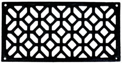 Grille de ventilation des cheminées fonte noir 240 x 120 mm DMO