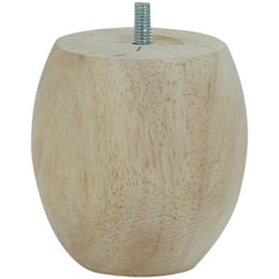 Pied de lit boule H. 90 mm x ø85 mm brut