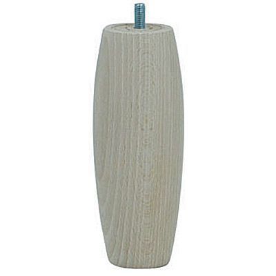 Pied de lit olive H. 150 mm x ø58 mm brut