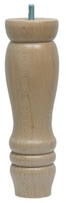 Pied de lit Quercy H. 200 mm x Ø 58 mm verni