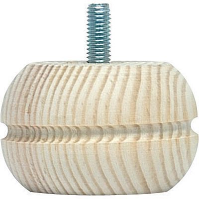 Pied de meuble model 25 H. 40 mm x ø 65 mm pin brut