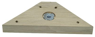 Equerre bois trapézoïdal Ø8mm