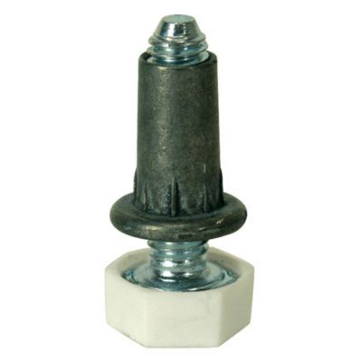 Vérin 6 pans blanc M6 H. 30 mm x ø 8 mm