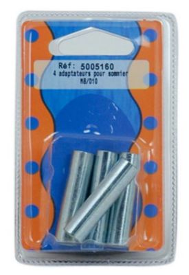 4 adaptateurs Ø8 mm axe lisse