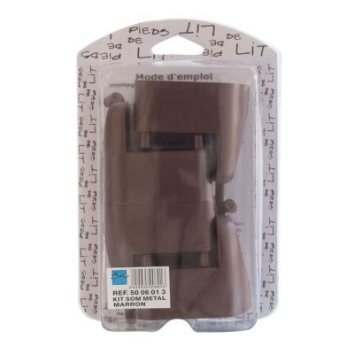 4 adaptateurs pied de lit pour sommier à lattes