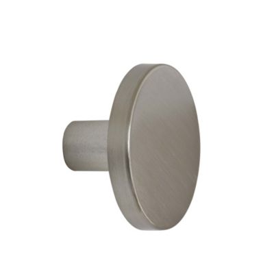 Patère en acier brossé rond à fixer 1 tête Bar Plus