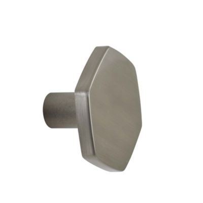 Patère en acier brossé hexagonal à fixer 1 tête Bar Plus