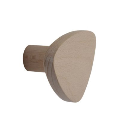 Patère en hêtre brut triangulaire à fixer 1 tête Bar Plus