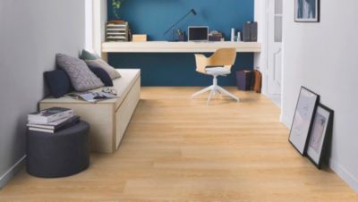 Lame PVC clipsable Essence L.120x l.20cm décor bois blond Tarkett