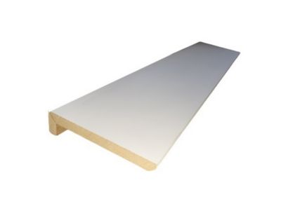 Surplinthe MDF prépeint blanc 244 x 13 cm, ép.22 mm