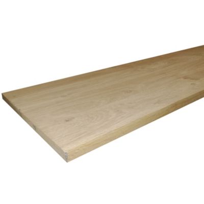 Tablette en chêne Prolam naturel 40 x 200 cm, ép.18 mm