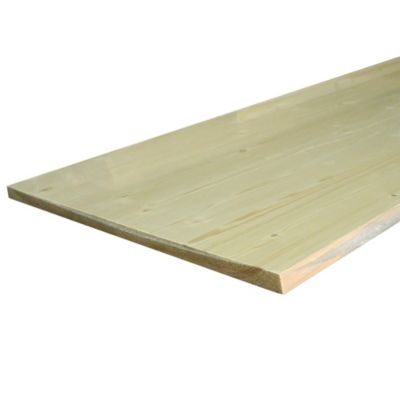 Tablette en épicéa naturel 60 x 200 cm, ép.18 mm