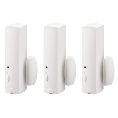 DIAGRAL  - Lot de 3 d&eacute;tecteurs d'ouverture blanc - Alarme Blanc