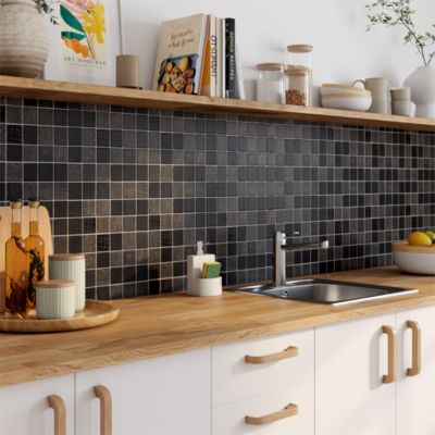 Mosaïque noir 4,7 x 4,7 cm Ben Mat Inter