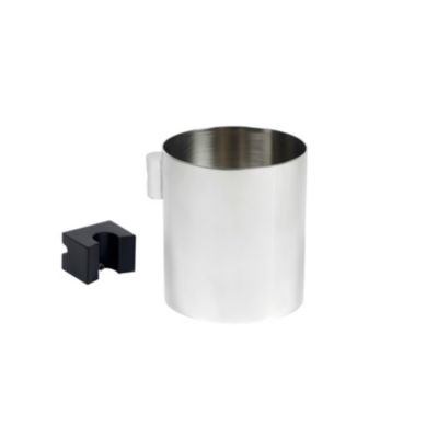 Porte gobelet mural à clipser noir et inox Mat Inter Cosmopolitan