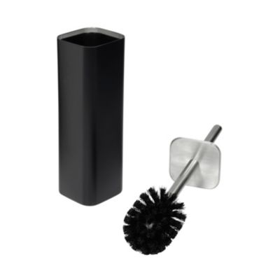 Brosse WC et pot chrome et noir Mat Inter Cosmopolitan
