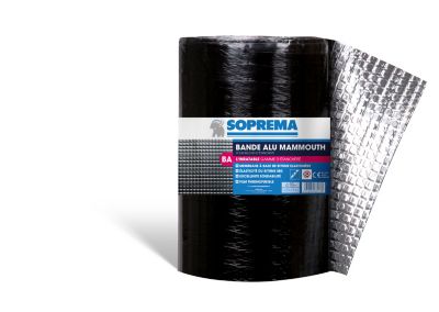 Bande d'étanchéité Mammouth Soprema aluminium 20cm x 8m, ép. 0.4mm