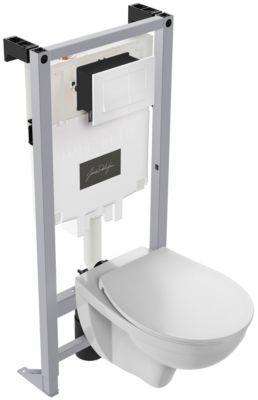 Pack WC suspendu avec bà¢ti + WC sans bride  Jacob Delafon Louis