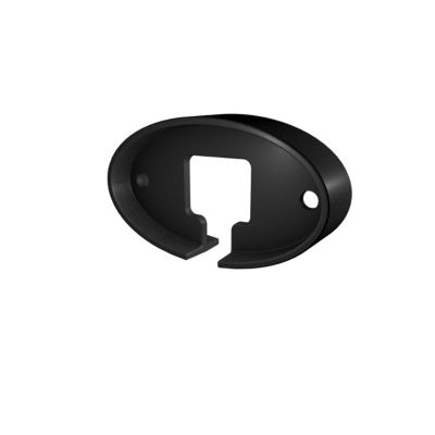 Enjoliveur de main courante Inoline Prestio noir Kordo 30 x 55 x 15 mm