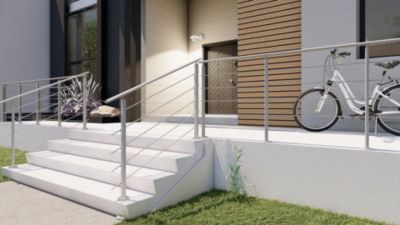 Pack garde-corps : prêt à poser à plat Prestio ral 9006 Kordo