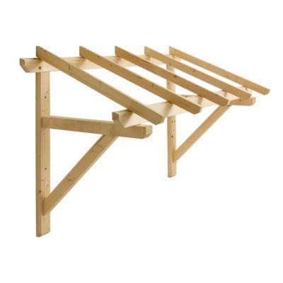 Auvent Bois Pour Porte Dentrée Manon 205 X 100 Cm Castorama