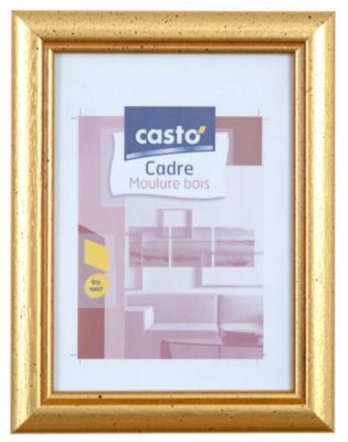 Cadre photo doré Colours Méridien l.20 x H.30 cm