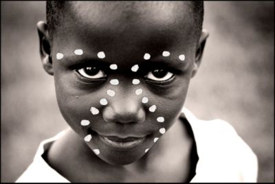 Toile enfant noir et blanc l.50 x H.70 cm