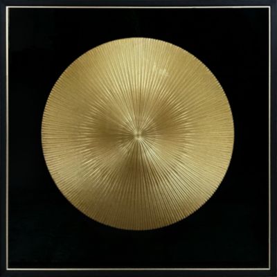 Vitrine bong 60 x 60 cm doré CM Creation