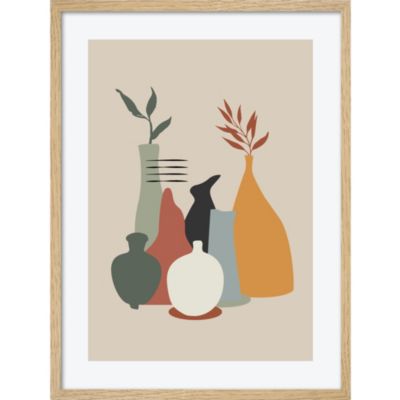 Image encadrée Pots 30 x 40 cm CM Creation